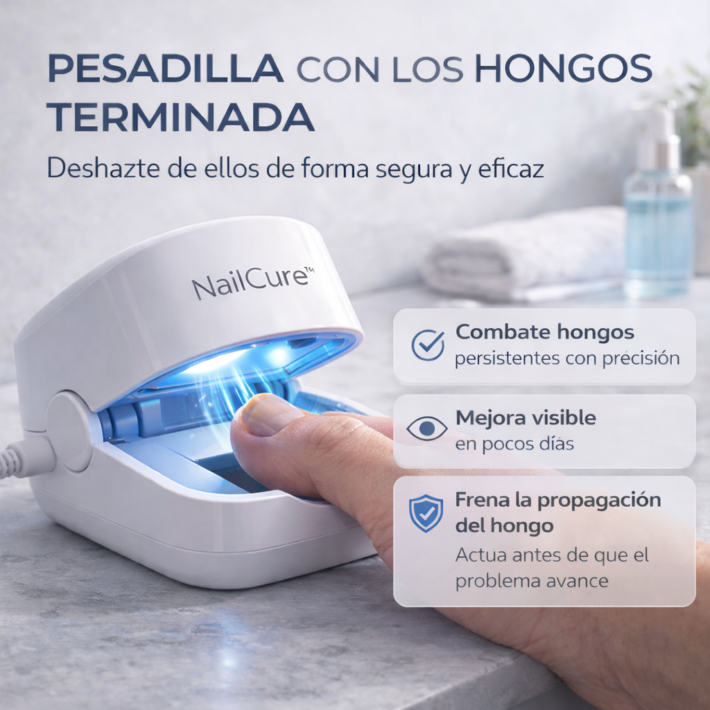 NailCure™ – Láser Antihongos Profesional para Uñas + ¡ENVÍO GRATIS! 🔥
