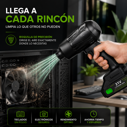 💨 AirBlast™ – Soplador de Aire Profesional Kit Completo: 2 Baterías + Estuche de transporte + ¡ENVÍO GRATIS! 🔥