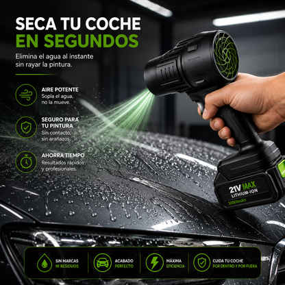 💨 AirBlast™ – Soplador de Aire Profesional Kit Completo: 2 Baterías + Estuche de transporte + ¡ENVÍO GRATIS! 🔥