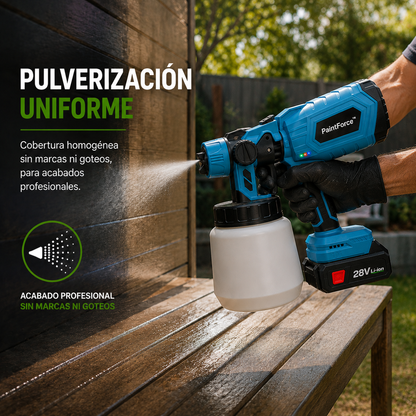 🎨 PaintForce™ – Pistola Eléctrica Inalámbrica para Pintar + 2 Baterías Incluidas + ¡ENVÍO GRATIS! 🔥