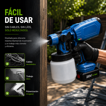 🎨 PaintForce™ – Pistola Eléctrica Inalámbrica para Pintar + 2 Baterías Incluidas + ¡ENVÍO GRATIS! 🔥