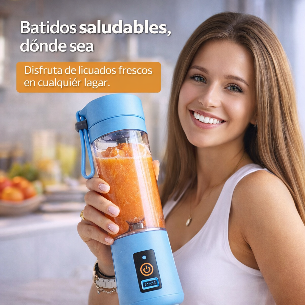 🍓 NutriGo™ – Mini Licuadora Portátil con Pantalla LED + Cable USB y Tapa Ergonómica Premium + ¡REGALO EXCLUSIVO! 🔥