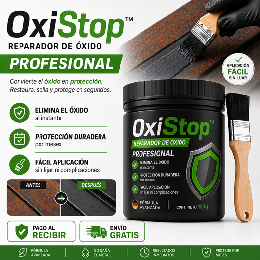 🔧 PACK 2x OxiStop™ – Reparador de Óxido Profesional + 2 Brochas Gratis 🚚🔥