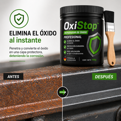 🔧 PACK 2x OxiStop™ – Reparador de Óxido Profesional + 2 Brochas Gratis 🚚🔥