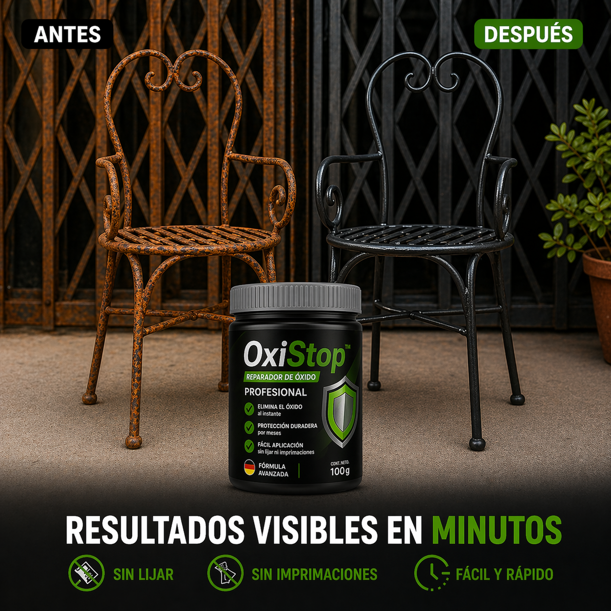 🔧 PACK 2x OxiStop™ – Reparador de Óxido Profesional + 2 Brochas Gratis 🚚🔥