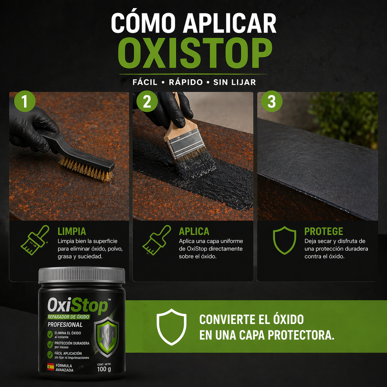🔧 PACK 2x OxiStop™ – Reparador de Óxido Profesional + 2 Brochas Gratis 🚚🔥