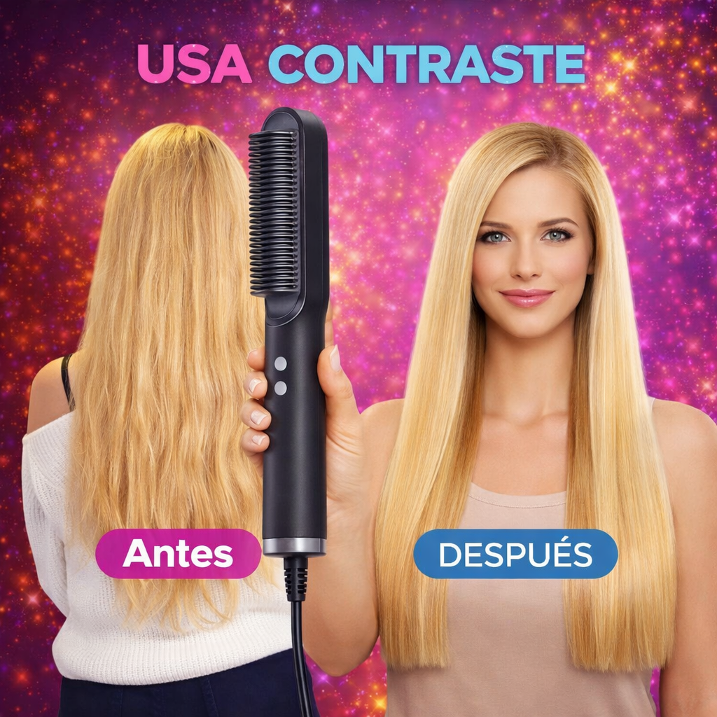 ✨ UltraLiso™ - Cepillo Alisador Profesional en 30 Segundos con Tecnología Anti Frizz + ¡ENVIO GRATIS!🔥