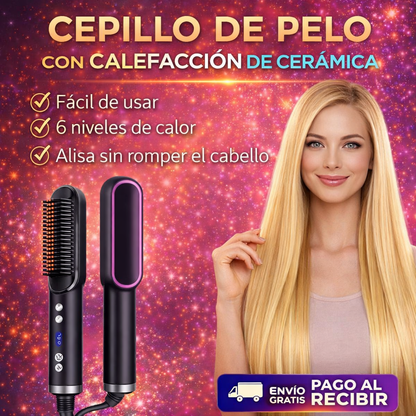 ✨ UltraLiso™ - Cepillo Alisador Profesional en 30 Segundos con Tecnología Anti Frizz + ¡ENVIO GRATIS!🔥