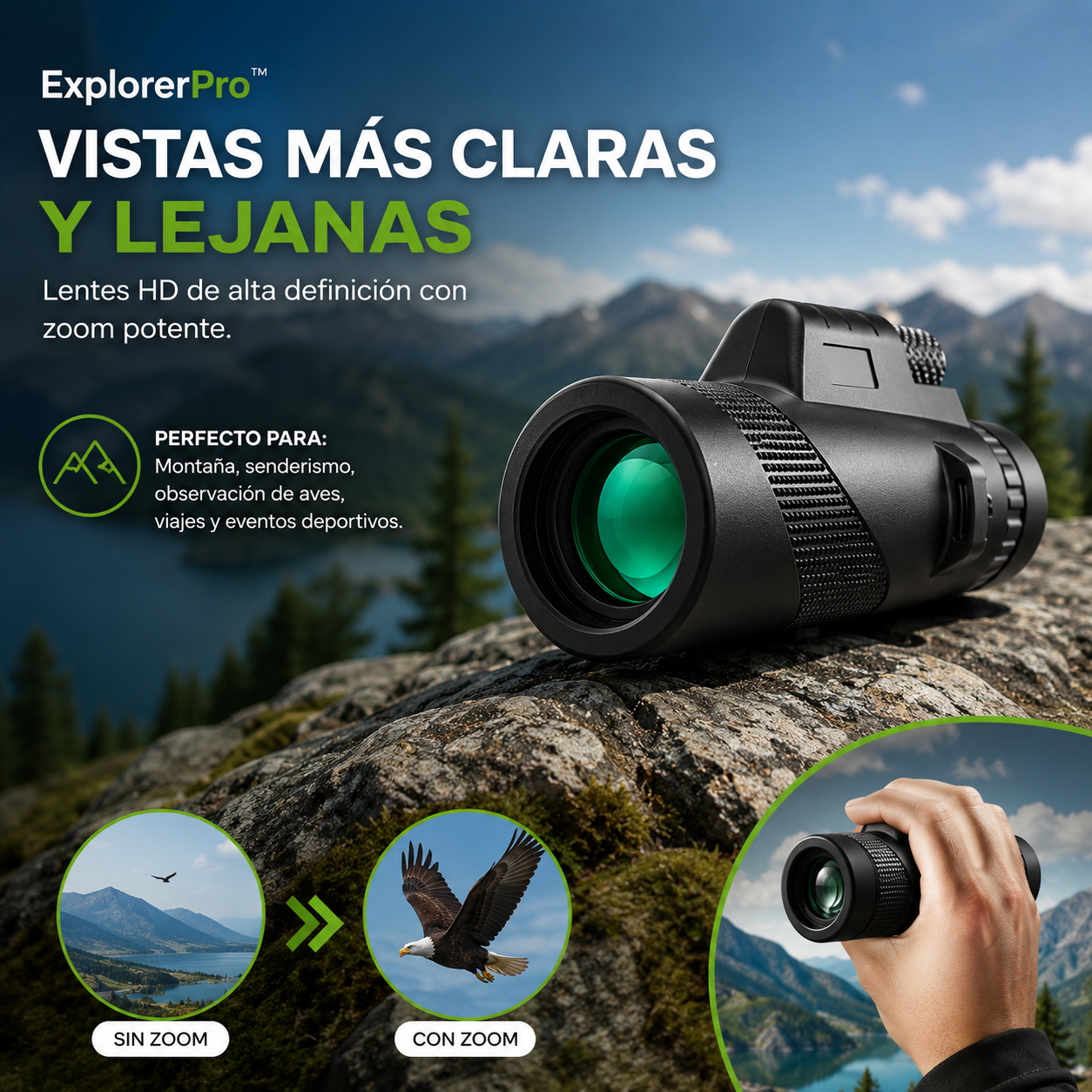 🔭 ExplorerPro™ – Kit Monocular HD Profesional para Smartphone + ¡ENVÍO GRATIS! 🔥