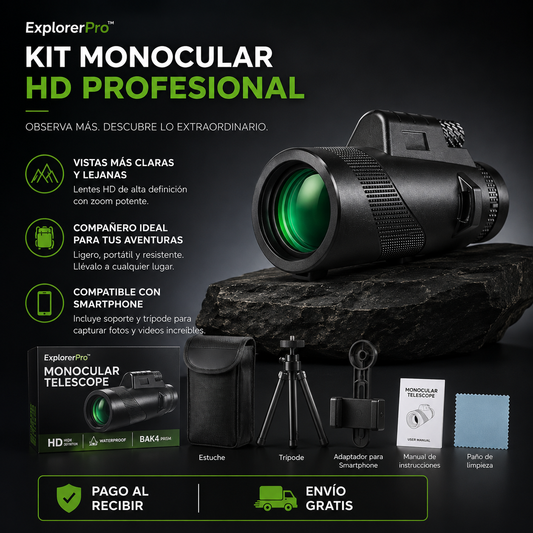 🔭 ExplorerPro™ – Kit Monocular HD Profesional para Smartphone + ¡ENVÍO GRATIS! 🔥