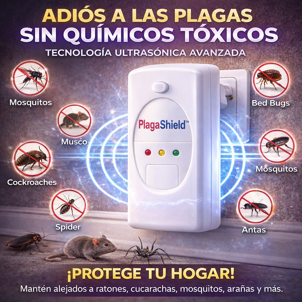 🛡️ PlagaShield™ – Adiós Plagas e Insectos con Tecnología Ultrasónica + ¡ENVÍO GRATIS! 🔥
