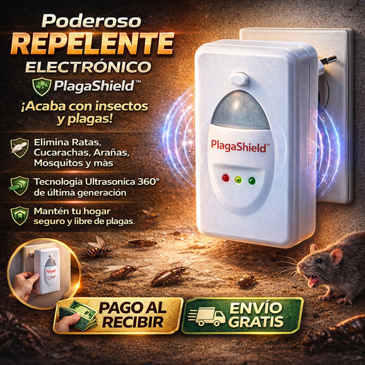 🛡️ PlagaShield™ – Adiós Plagas e Insectos con Tecnología Ultrasónica + ¡ENVÍO GRATIS! 🔥