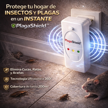 🛡️ PlagaShield™ – Adiós Plagas e Insectos con Tecnología Ultrasónica + ¡ENVÍO GRATIS! 🔥