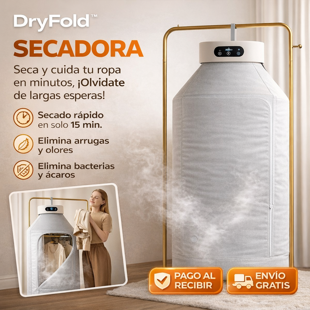 👕 DryFold™ – Secadora Eléctrica Portátil y Plegable con Temporizador + ¡ENVÍO GRATIS! 🔥