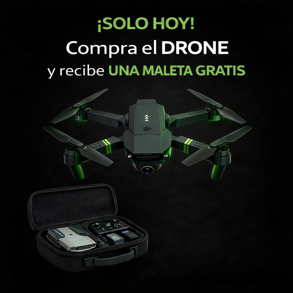 🚁 DRON W8 PRO MAX + MALETA DE TRANSPORTE + CONTROL REMOTO + BATERÍA DE ALTA AUTONOMÍA + REGALO EXCLUSIVO🔥