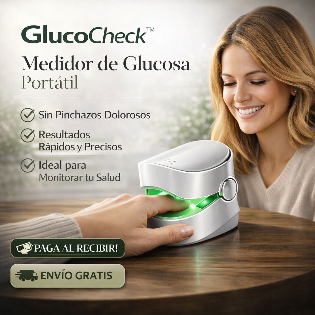 GlucoCheck™ – Medidor de Glucosa Digital de Alta Precisión + ¡ENVÍO GRATIS! 🔥