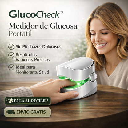 GlucoCheck™ – Medidor de Glucosa Digital de Alta Precisión + ¡ENVÍO GRATIS! 🔥