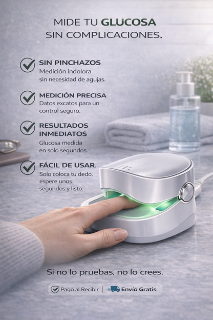 GlucoCheck™ – Medidor de Glucosa Digital de Alta Precisión + ¡ENVÍO GRATIS! 🔥