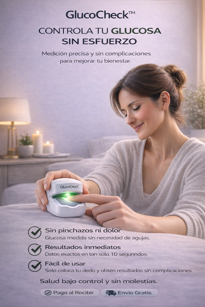 GlucoCheck™ – Medidor de Glucosa Digital de Alta Precisión + ¡ENVÍO GRATIS! 🔥