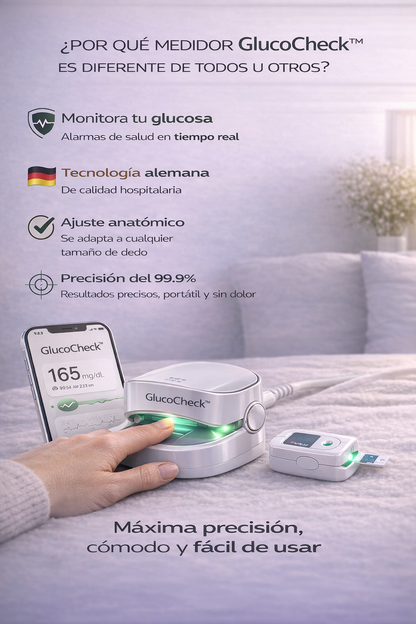GlucoCheck™ – Medidor de Glucosa Digital de Alta Precisión + ¡ENVÍO GRATIS! 🔥