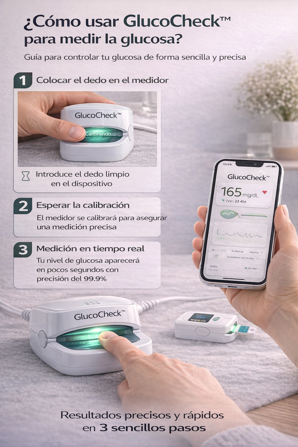 GlucoCheck™ – Medidor de Glucosa Digital de Alta Precisión + ¡ENVÍO GRATIS! 🔥