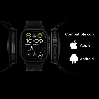 ⌚Smartwatch ULTRA PRO con 2 correas incluidas + caja y cargador por inducción premium + ¡ENVÍO GRATIS!🔥